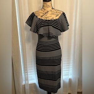 Romeo and Juliet Couture Black and White Dress